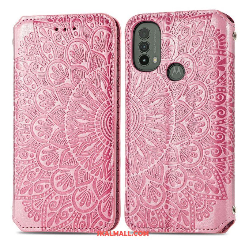 Folio-fodral Moto E40 / E30 / E20 Läderfodral Mandala