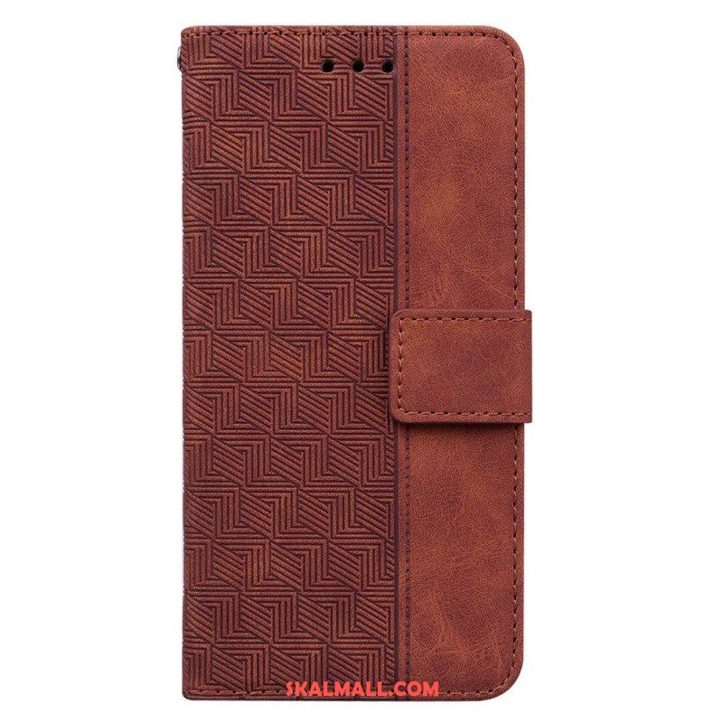 Folio-fodral Moto G73 5G Med Kedjar Strappy Mönster