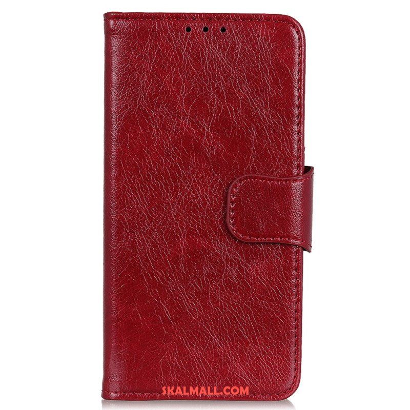 Folio-fodral Moto G73 5G Nappa Split Läder