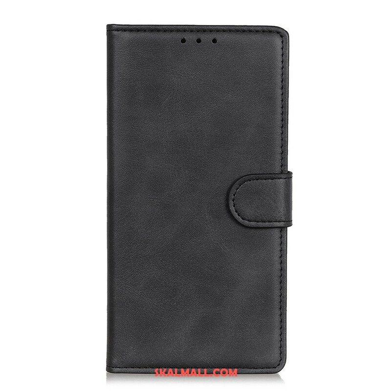 Folio-fodral OnePlus Nord 2 5G Matt Retro Lädereffekt