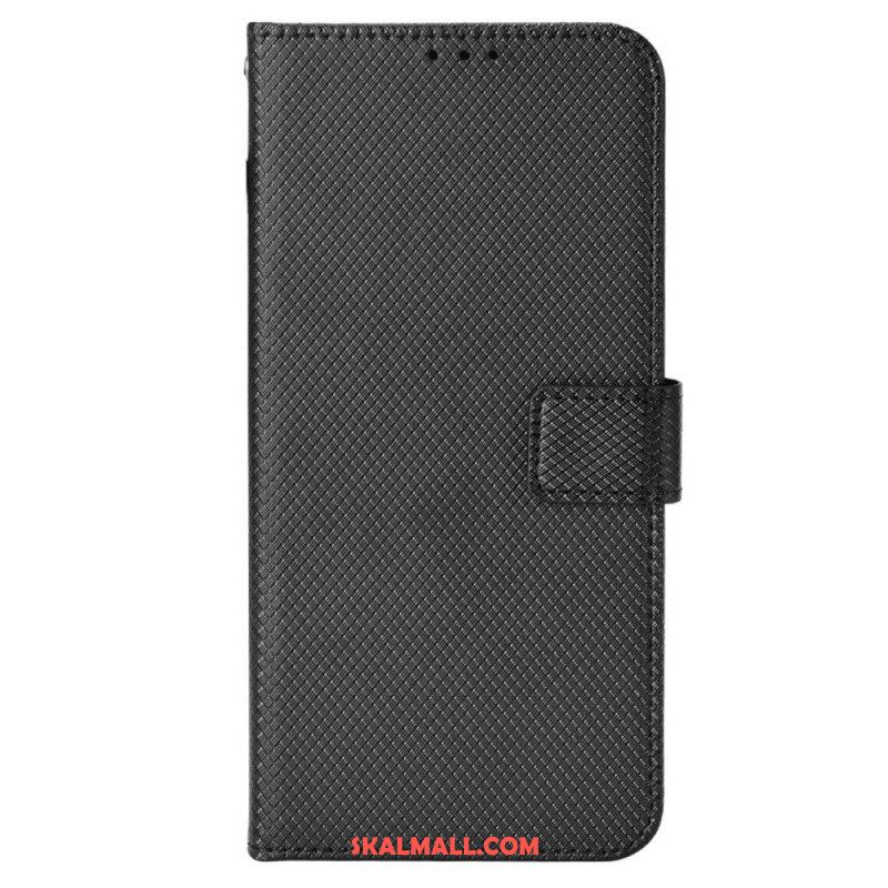 Folio-fodral OnePlus Nord CE 2 5G Med Kedjar Strappy Diamond Texture