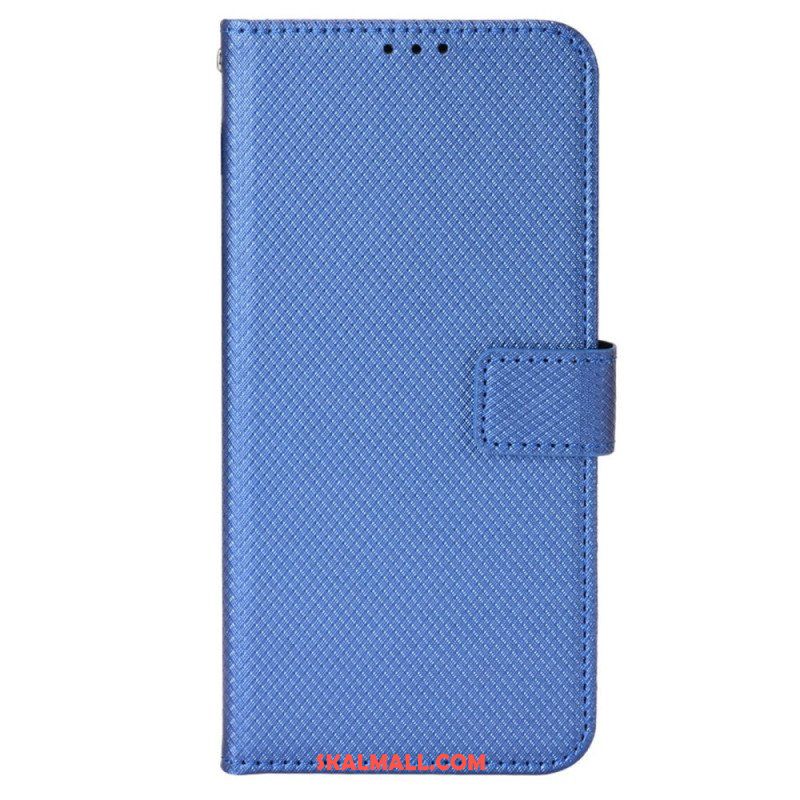 Folio-fodral OnePlus Nord CE 2 5G Med Kedjar Strappy Diamond Texture