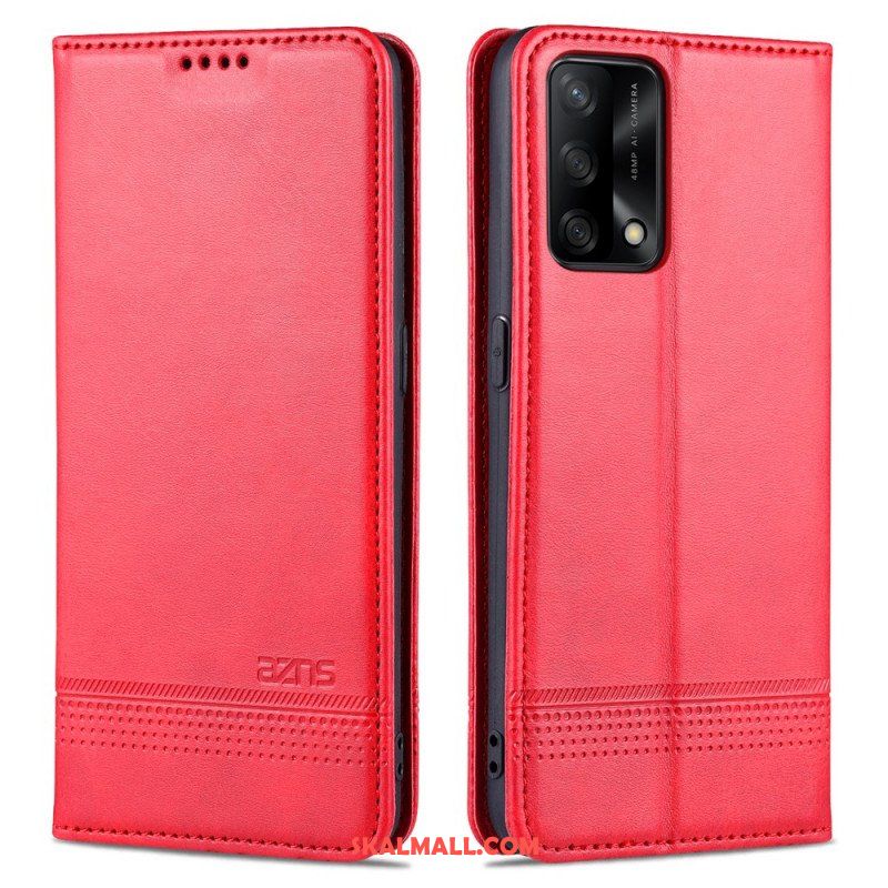 Folio-fodral Oppo A74 4G Läderfodral Azns Konstläder