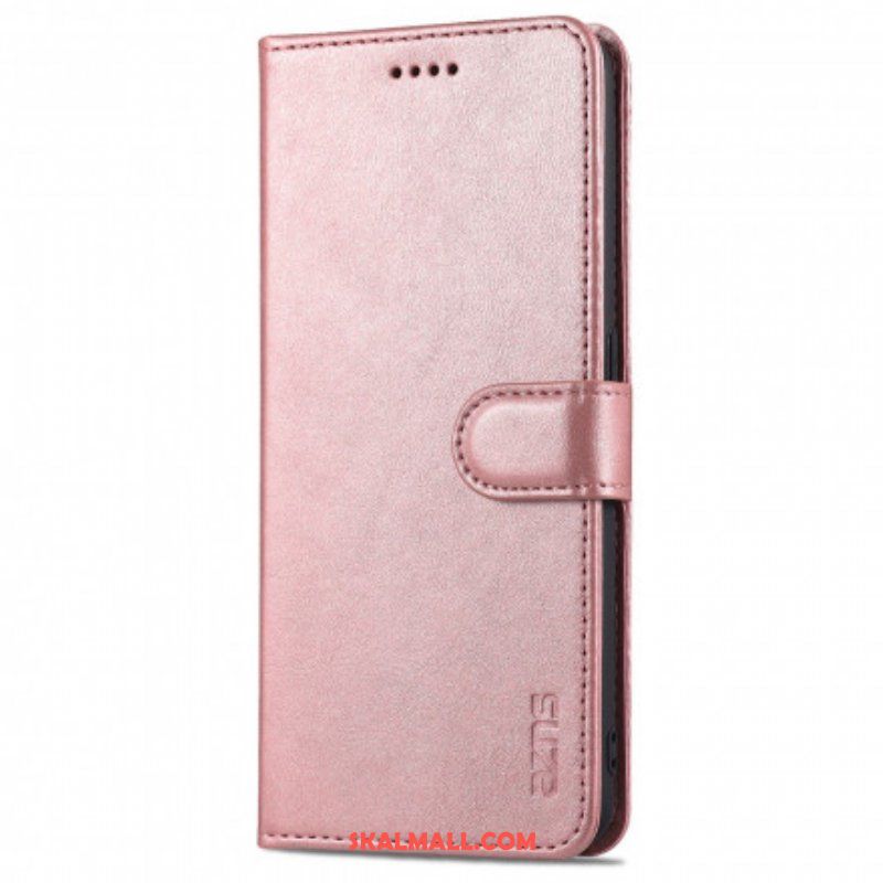 Folio-fodral Oppo A94 5G Azns Lädereffekt