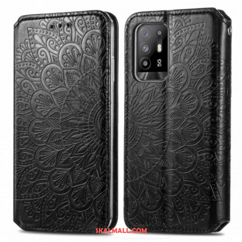 Folio-fodral Oppo A94 5G Läderfodral Mandala