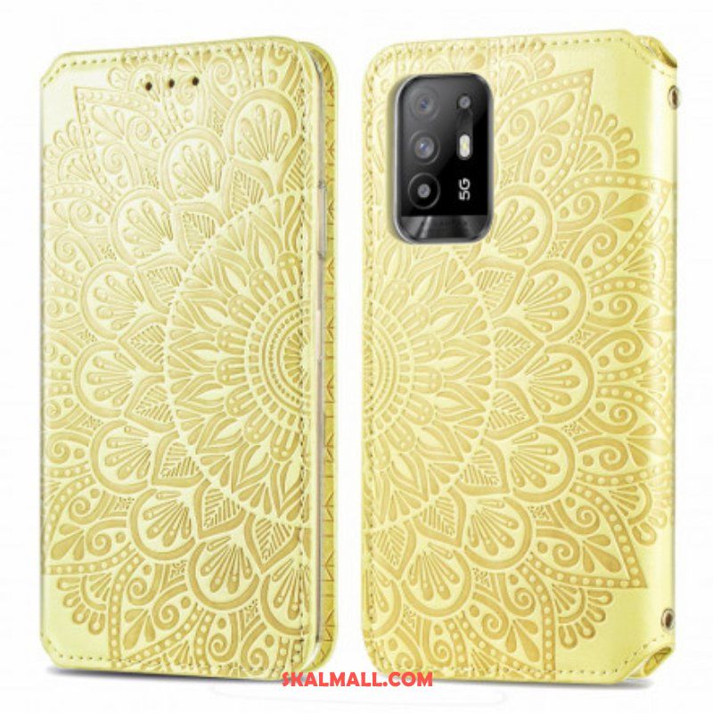 Folio-fodral Oppo A94 5G Läderfodral Mandala