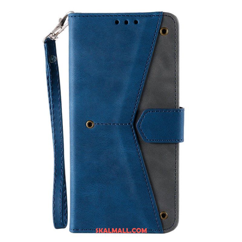 Folio-fodral Samsung Galaxy A13 Skin-touch-sömmar