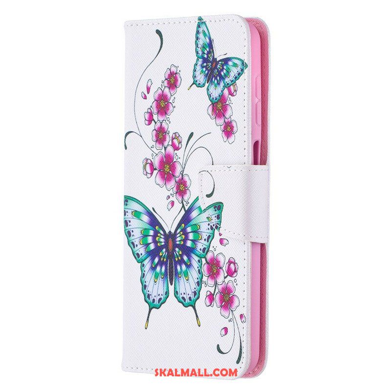 Folio-fodral Samsung Galaxy M12 / A12 Butterflies Kings