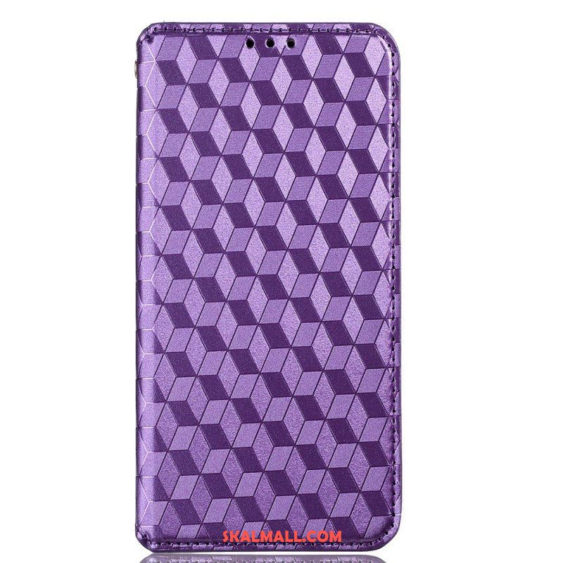 Folio-fodral Samsung Galaxy M13 Läderfodral 3d-kuber