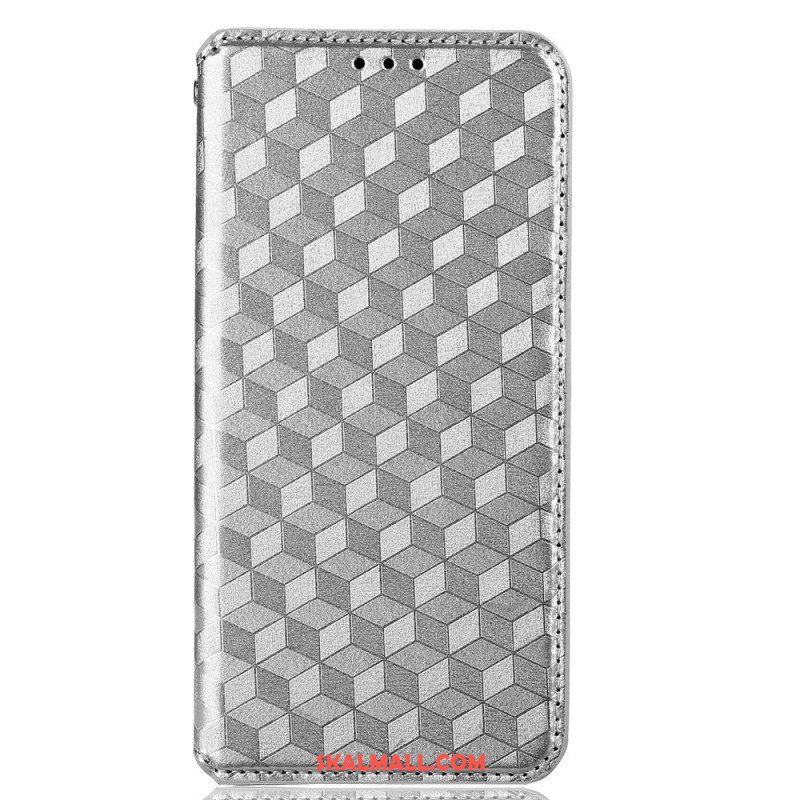 Folio-fodral Samsung Galaxy M13 Läderfodral 3d-kuber