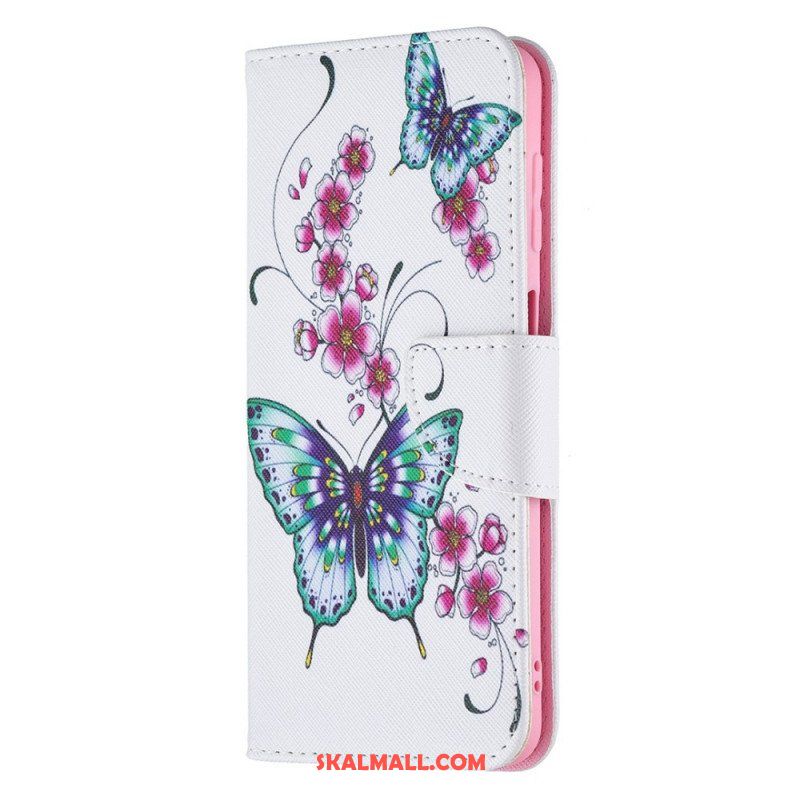 Folio-fodral Samsung Galaxy M32 Butterflies Kings