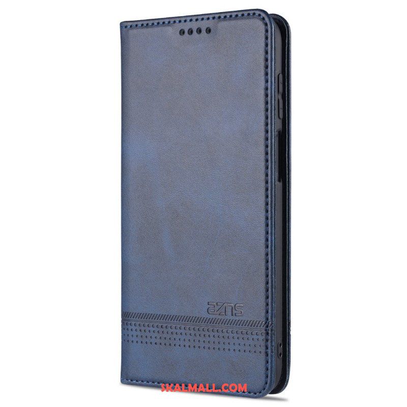 Folio-fodral Samsung Galaxy M32 Läderfodral Azns Läder Styling