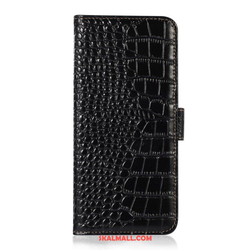 Folio-fodral Samsung Galaxy M33 5G Crocodile Style Rfid