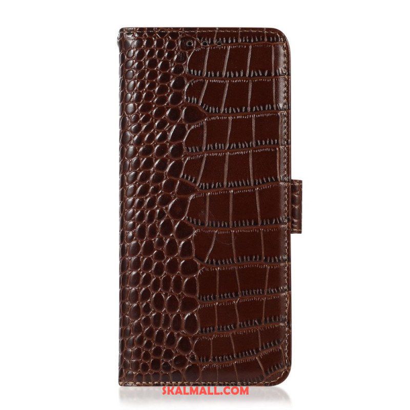 Folio-fodral Samsung Galaxy M33 5G Crocodile Style Rfid