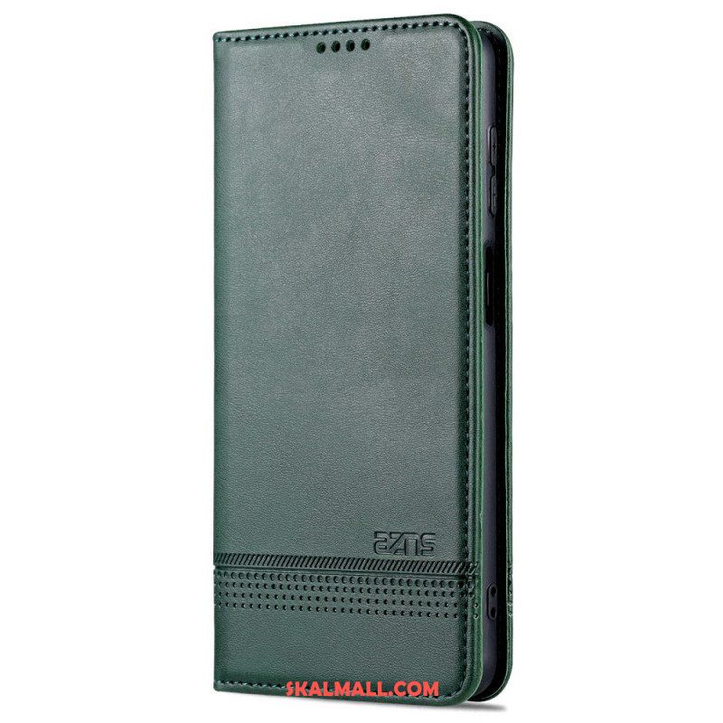 Folio-fodral Samsung Galaxy M52 5G Läderfodral Azns Lädereffekt