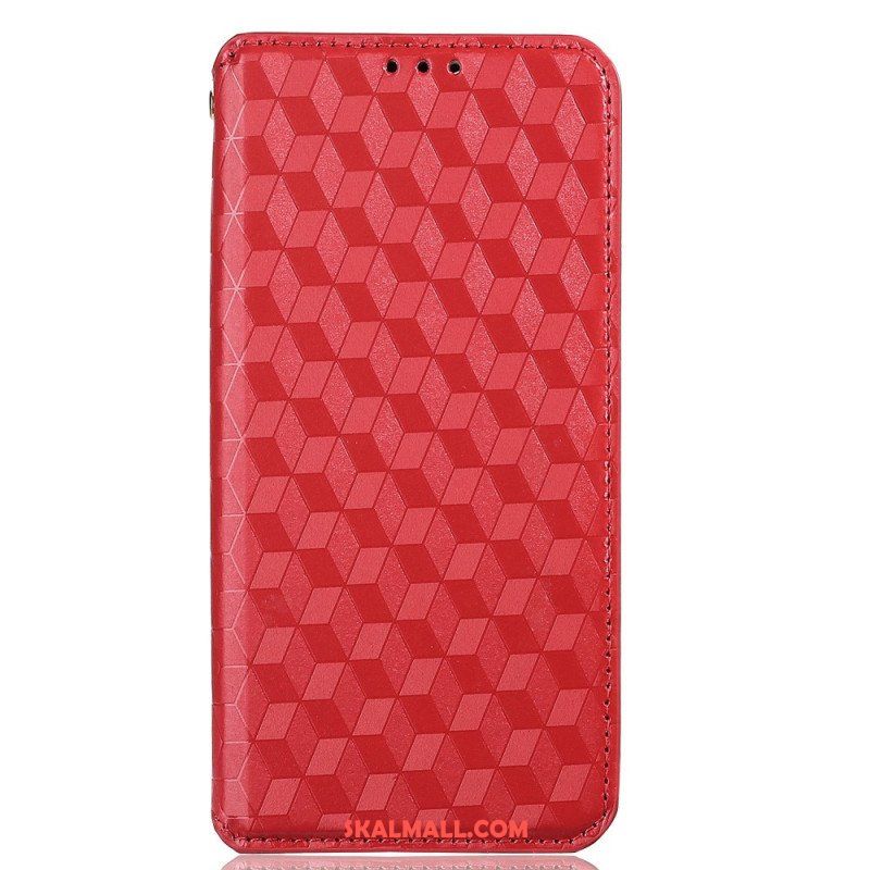 Folio-fodral Samsung Galaxy M53 5G Läderfodral 3d-kuber