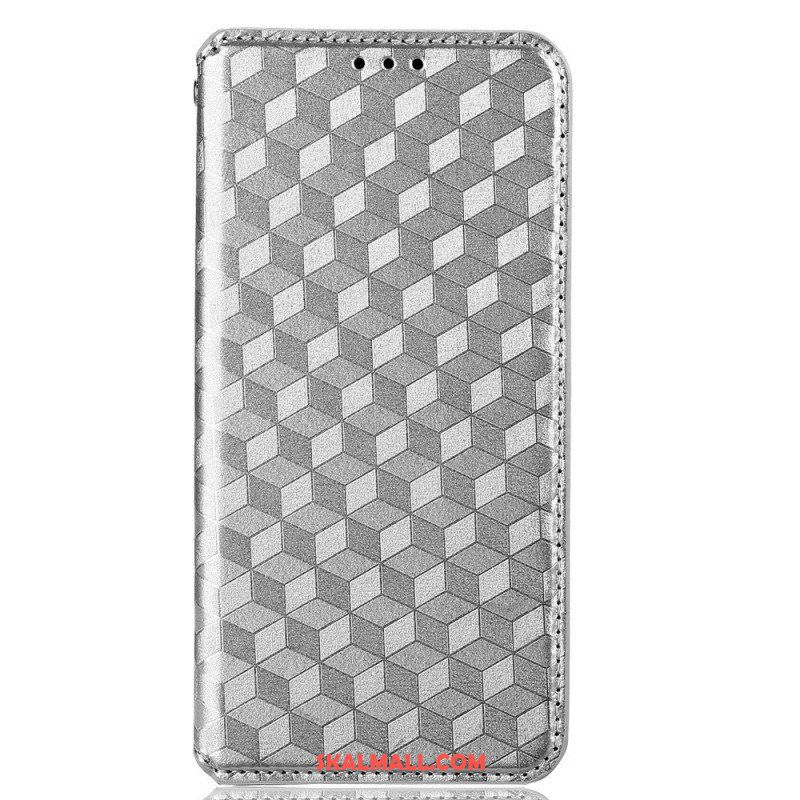 Folio-fodral Samsung Galaxy M53 5G Läderfodral 3d-kuber