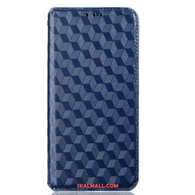 Folio-fodral Samsung Galaxy M53 5G Läderfodral 3d-kuber