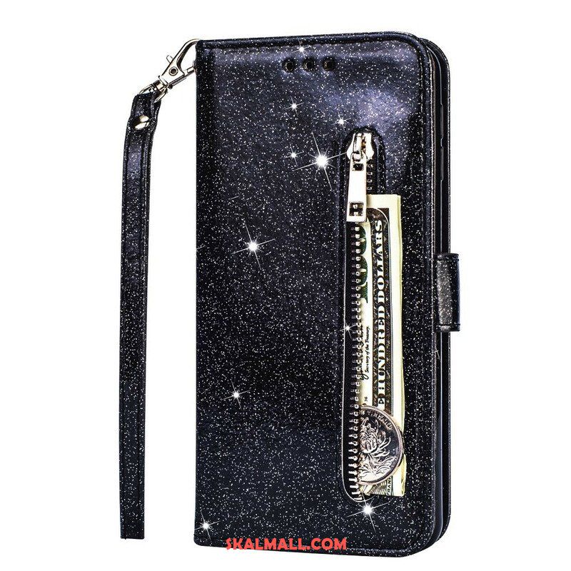 Folio-fodral Samsung Galaxy S20 Plus / S20 Plus 5G Glitter Myntväska