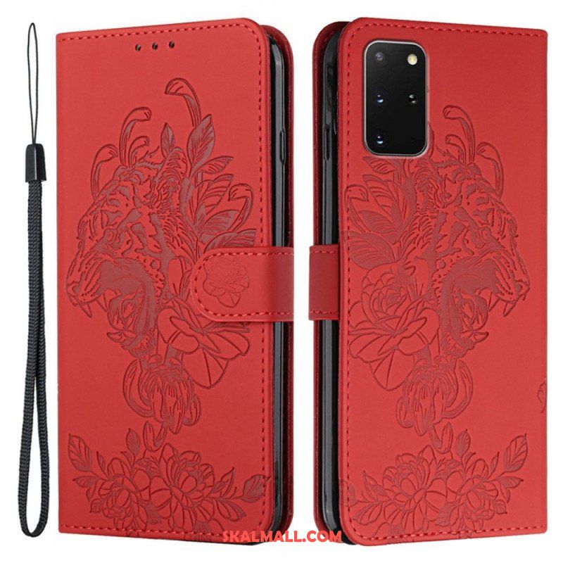 Folio-fodral Samsung Galaxy S20 Plus / S20 Plus 5G Med Kedjar Barock Strappy Tiger