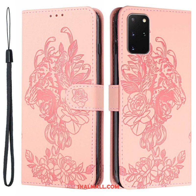 Folio-fodral Samsung Galaxy S20 Plus / S20 Plus 5G Med Kedjar Barock Strappy Tiger