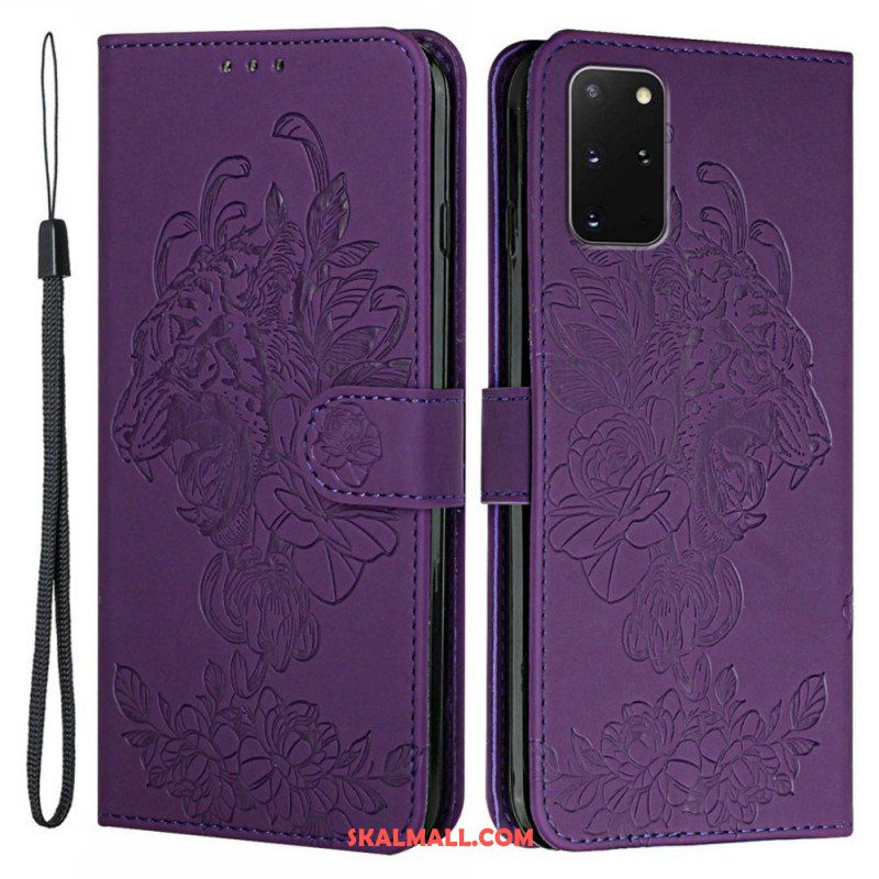 Folio-fodral Samsung Galaxy S20 Plus / S20 Plus 5G Med Kedjar Barock Strappy Tiger