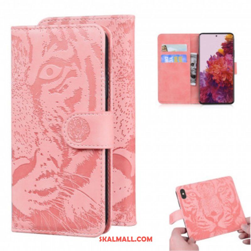 Folio-fodral Samsung Galaxy S21 Ultra 5G Tiger Face Print