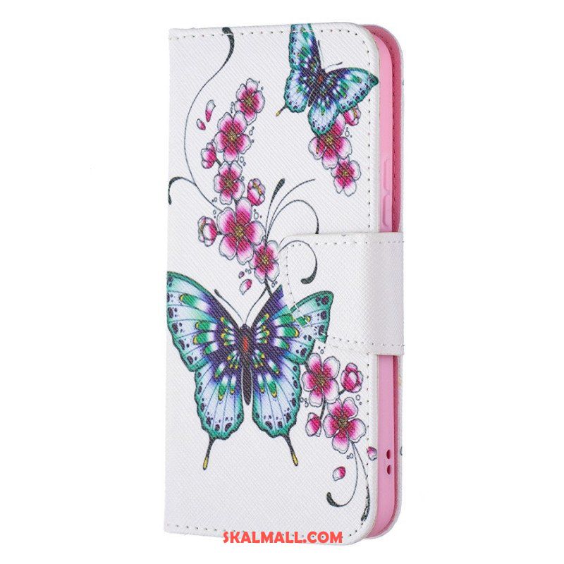 Folio-fodral Samsung Galaxy S22 5G Butterflies Kings