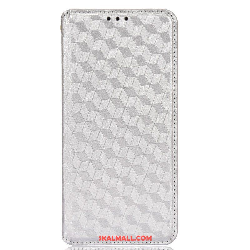 Folio-fodral Samsung Galaxy S22 5G Läderfodral Diamantlädereffekt