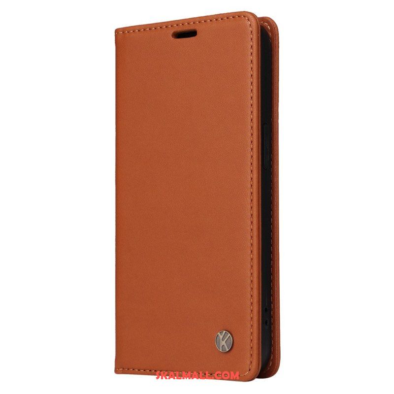 Folio-fodral Samsung Galaxy S23 5G Läderfodral Yikatu