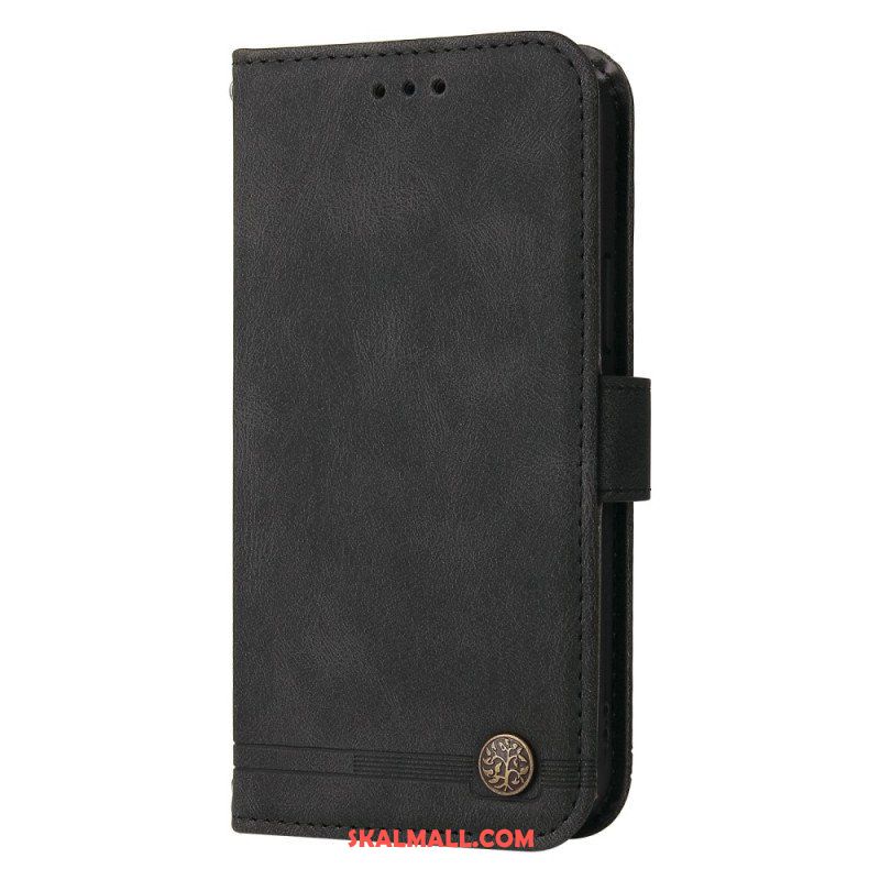 Folio-fodral Samsung Galaxy S23 5G Läderstil Med Dekorativ Nit
