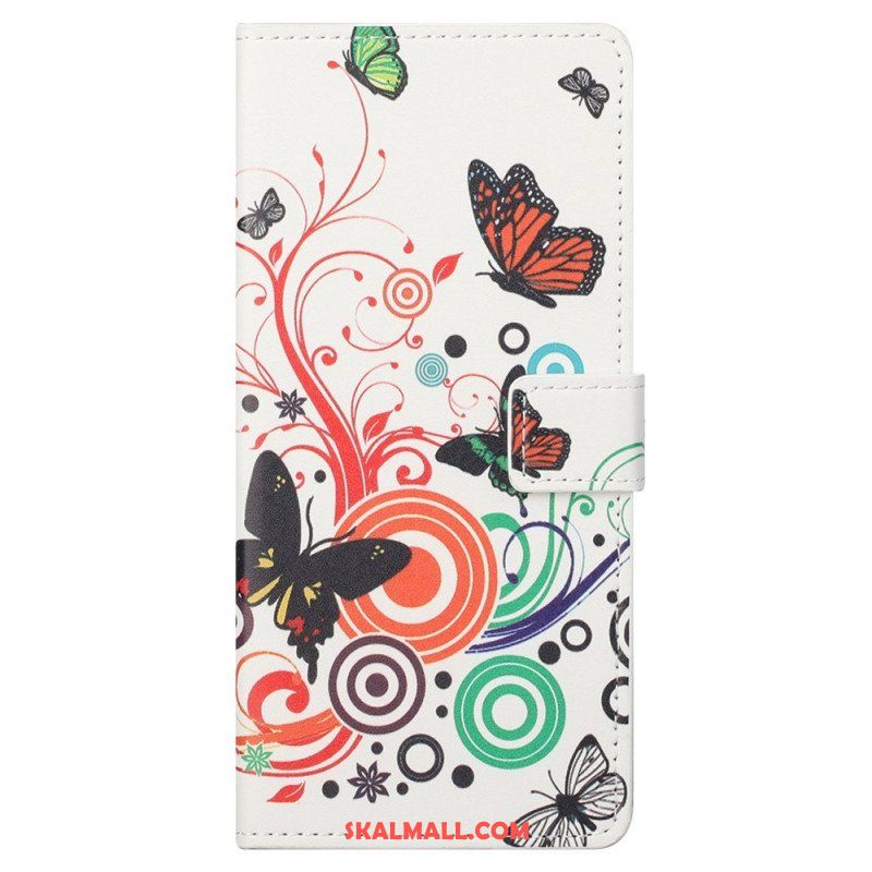 Folio-fodral Samsung Galaxy S23 Plus 5G Underbara Fjärilar