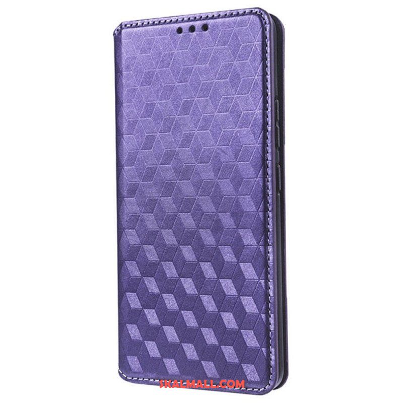 Folio-fodral Samsung Galaxy S23 Ultra 5G Läderfodral 3d-mönster
