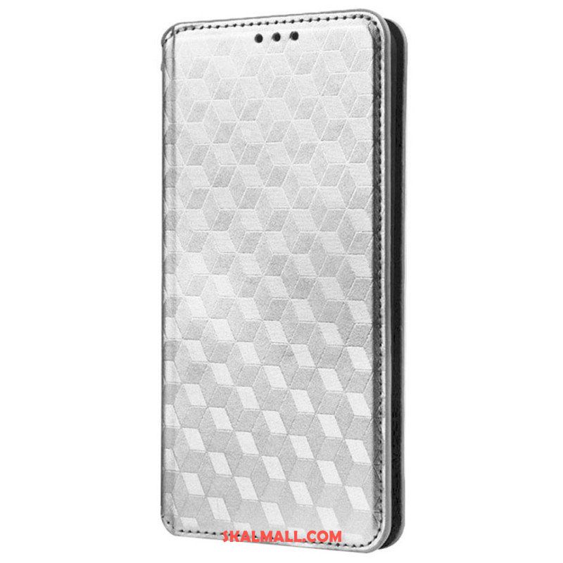 Folio-fodral Samsung Galaxy S23 Ultra 5G Läderfodral 3d-mönster