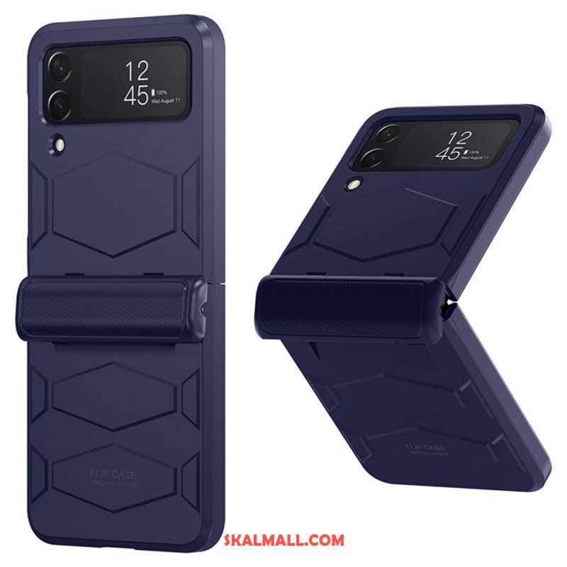 Folio-fodral Skal Samsung Galaxy Z Flip 4 Läderfodral Styv Honeycomb Design