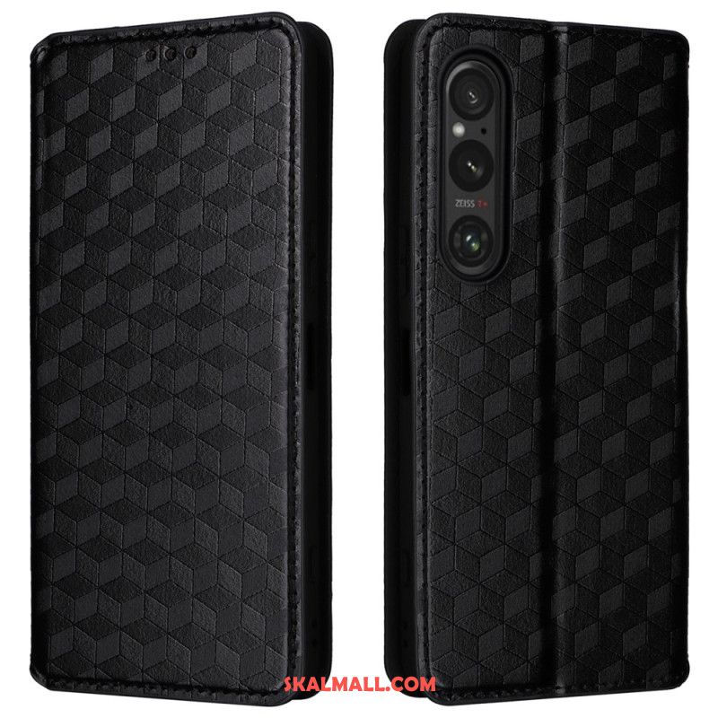 Folio-fodral Sony Xperia 1 Vi 3d-diamantmönster