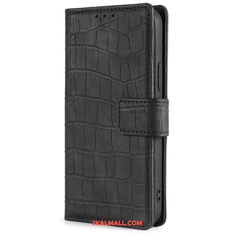 Folio-fodral Sony Xperia 10 IV Krokodilskinnstil