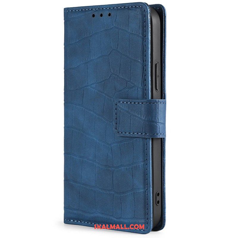 Folio-fodral Sony Xperia 10 IV Krokodilskinnstil