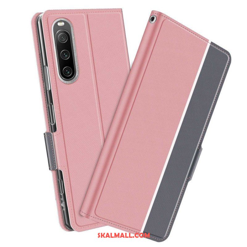 Folio-fodral Sony Xperia 10 IV Läderfodral Bicolor Baiyu