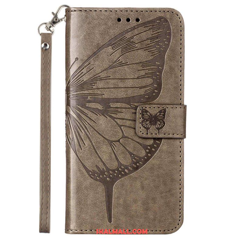 Folio-fodral Xiaomi 13 Lite Butterfly Design Med Lanyard