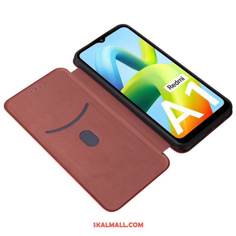 Folio-fodral Xiaomi Redmi A1 Läderfodral Kolfiber