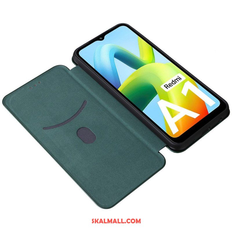 Folio-fodral Xiaomi Redmi A1 Läderfodral Kolfiber