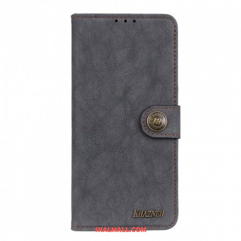 Folio-fodral Xiaomi Redmi Note 10 5G Khazneh Retro Split Läder