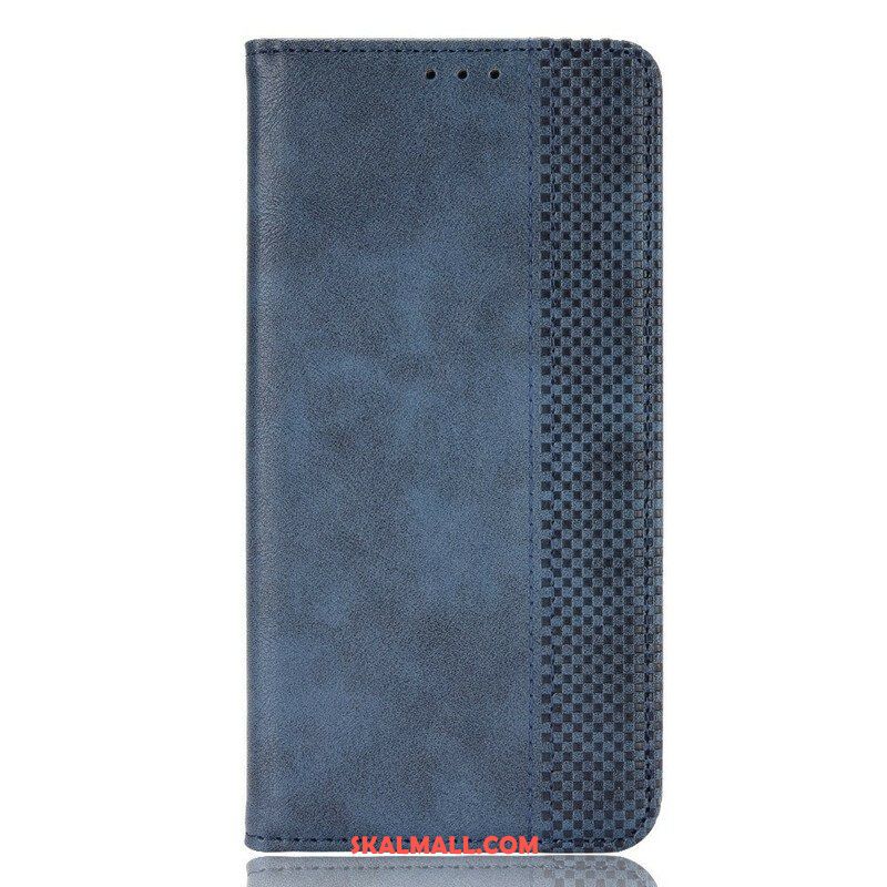 Folio-fodral Xiaomi Redmi Note 10 5G Läderfodral Stiliserad Vintage Lädereffekt