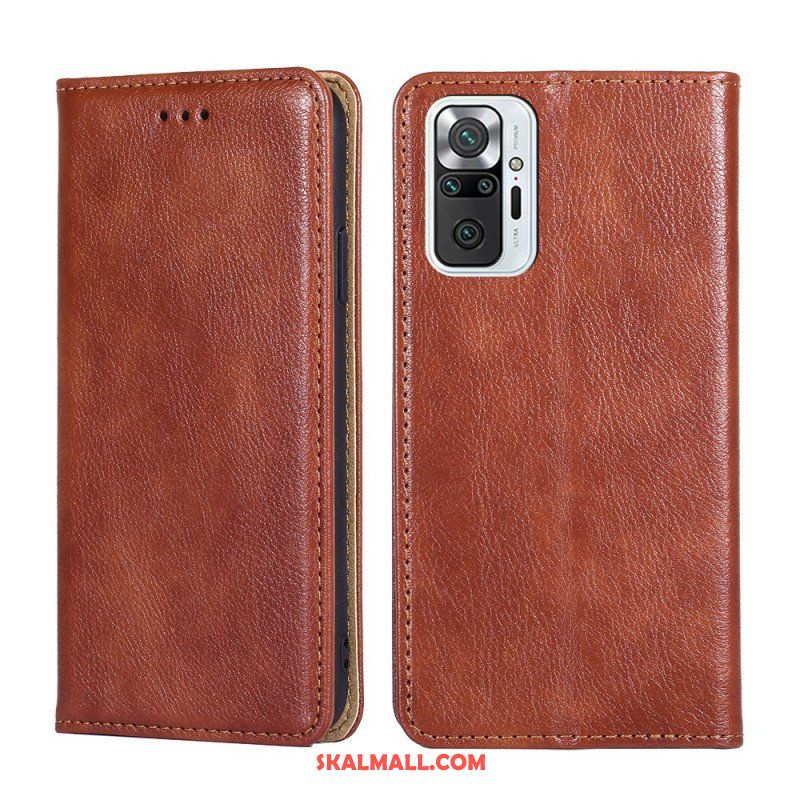 Folio-fodral Xiaomi Redmi Note 10 Pro Läderfodral Vintage Läderstil