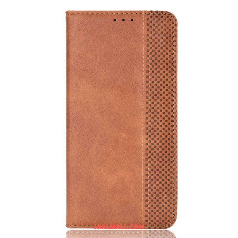 Folio-fodral Xiaomi Redmi Note 11 / 11S Läderfodral Stiliserad Vintage Lädereffekt
