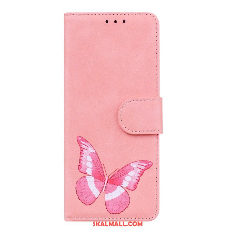 Folio-fodral Xiaomi Redmi Note 11 / 11S Skin-touch Butterfly