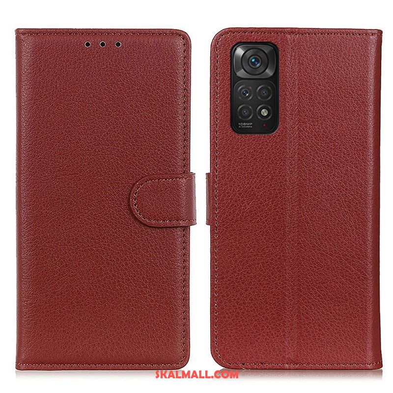 Folio-fodral Xiaomi Redmi Note 11 / 11S Traditionellt Litchi