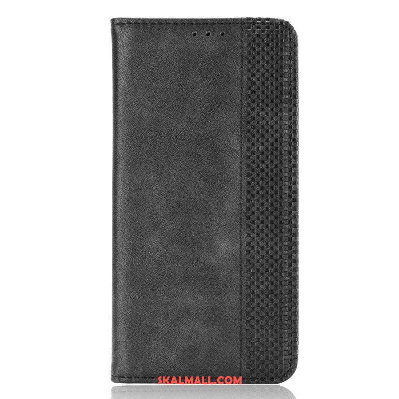 Folio-fodral Xiaomi Redmi Note 11 Pro / 11 Pro 5G Läderfodral Stiliserad Vintage Lädereffekt