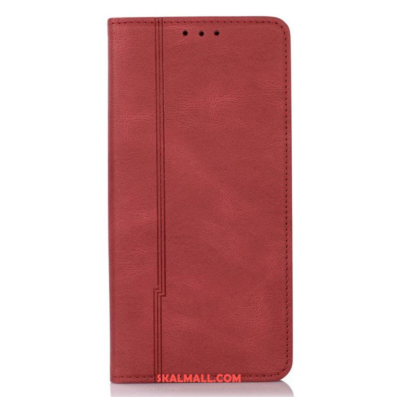 Folio-fodral Xiaomi Redmi Note 11 Pro Plus 5G Läderfodral Style Läderlinje